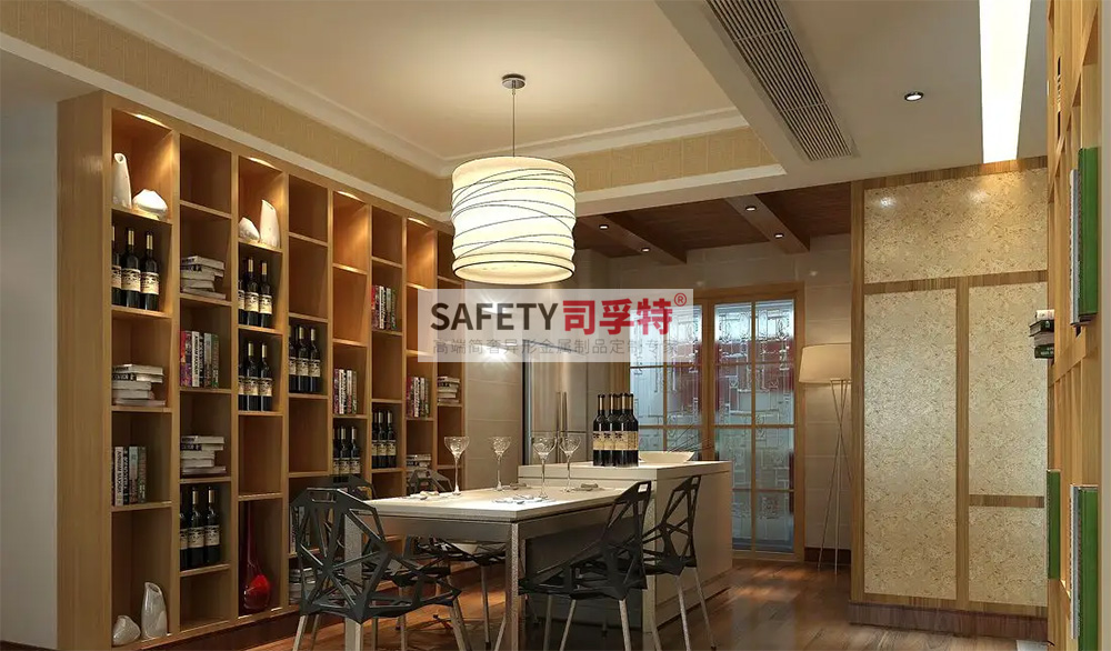 酒柜放到哪里合適？什么酒柜顯得高檔？【不銹鋼酒柜(圖4)