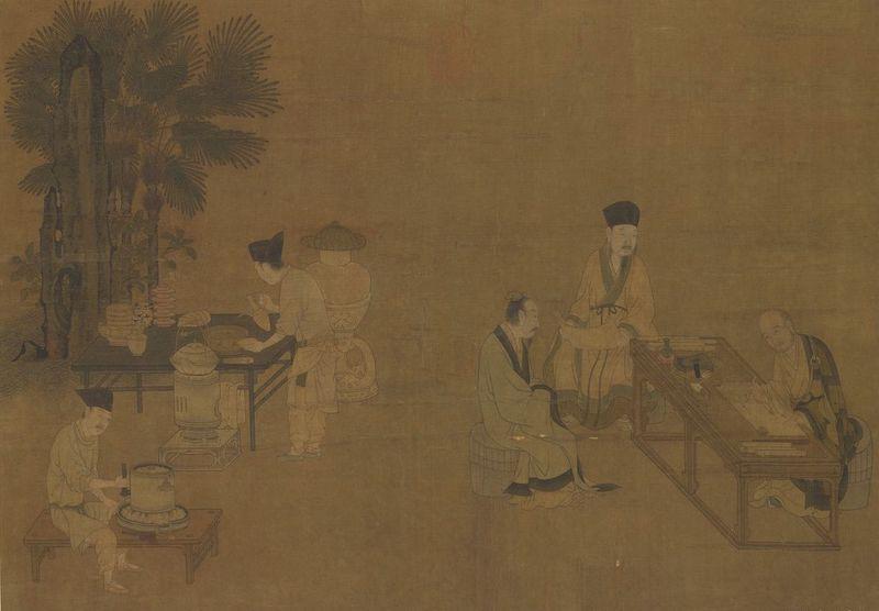 重拾“圍爐煮茶”文化，一起看看故宮藏畫里的“圍爐煮茶”[精制鋼圍爐茶桌](圖2)