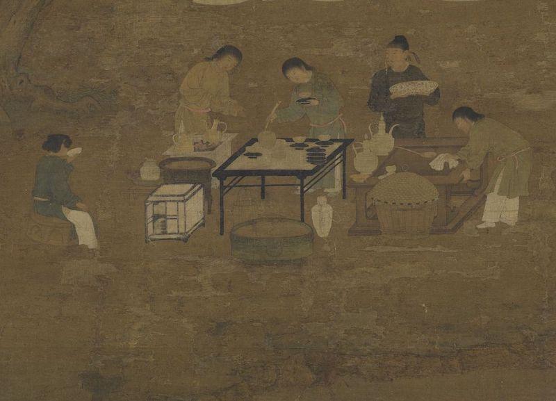 重拾“圍爐煮茶”文化，一起看看故宮藏畫里的“圍爐煮茶”[精制鋼圍爐茶桌](圖6)