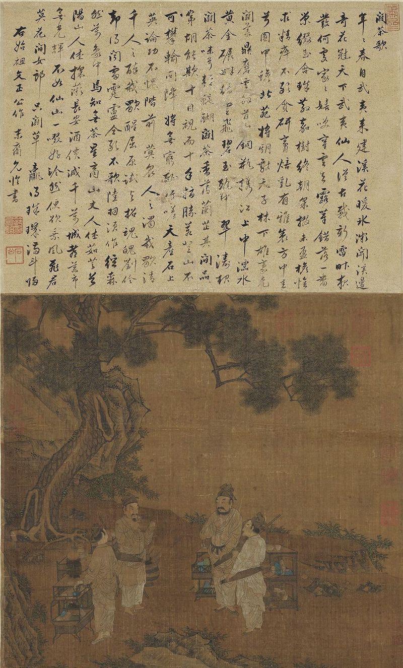 重拾“圍爐煮茶”文化，一起看看故宮藏畫里的“圍爐煮茶”[精制鋼圍爐茶桌](圖7)